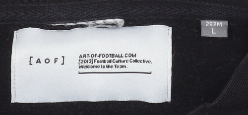 Art of Football Men's Black L Pullover Sweatshirt Graphic Print