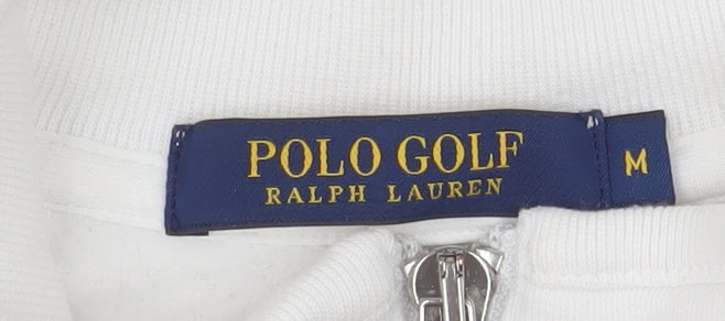 Ralph Lauren Polo Golf Women's White Fleece Zip Jacket Size M