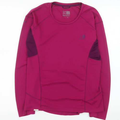 Karrimor Women Pink Long Sleeve Athletic Running Top Size 12