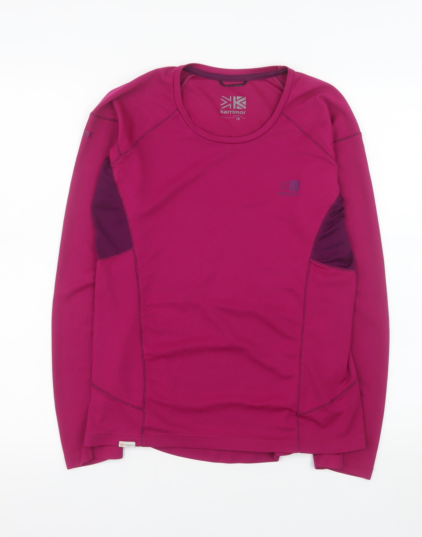 Karrimor Women Pink Long Sleeve Athletic Running Top Size 12