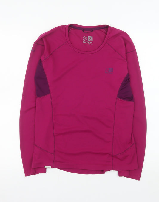 Karrimor Women Pink Long Sleeve Athletic Running Top Size 12