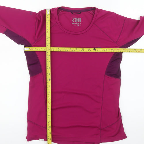 Karrimor Women Pink Long Sleeve Athletic Running Top Size 12