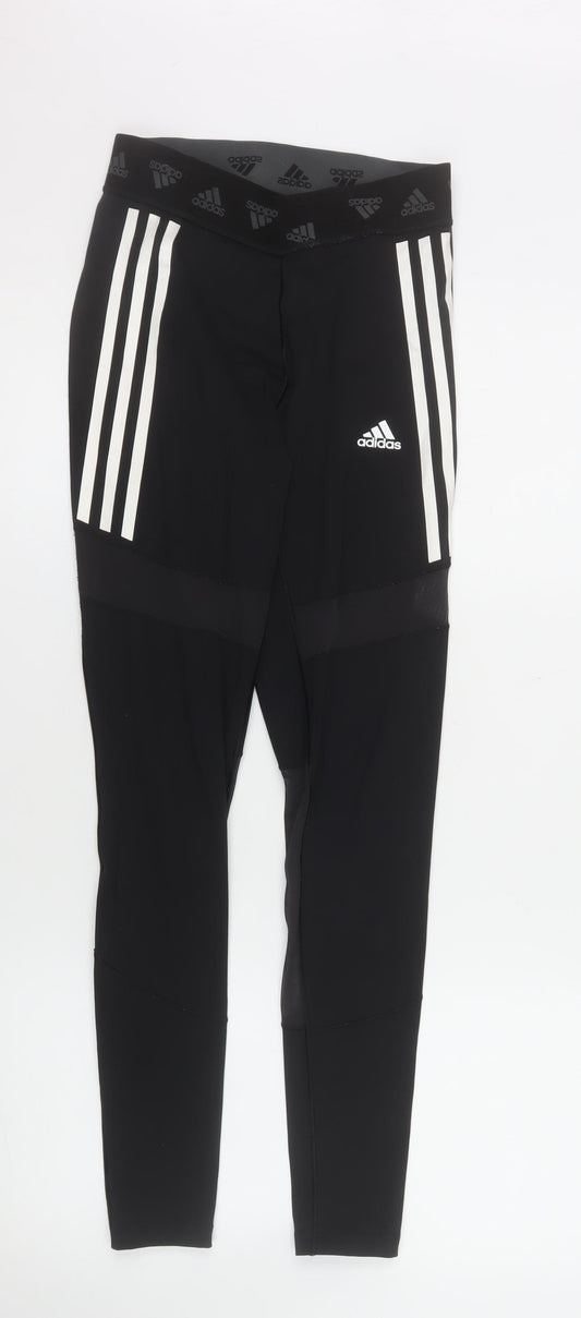 Adidas Womens Black Small Leggings Aeroready Primegreen Gym Trousers
