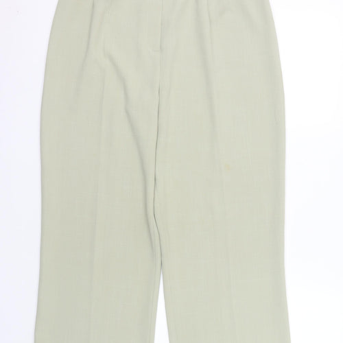 GOLD by Michael H Women’s Beige Size 14 Pleated High Rise Straight Trousers