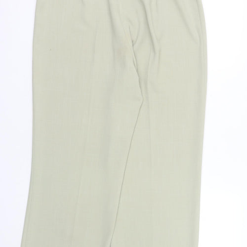 GOLD by Michael H Women’s Beige Size 14 Pleated High Rise Straight Trousers