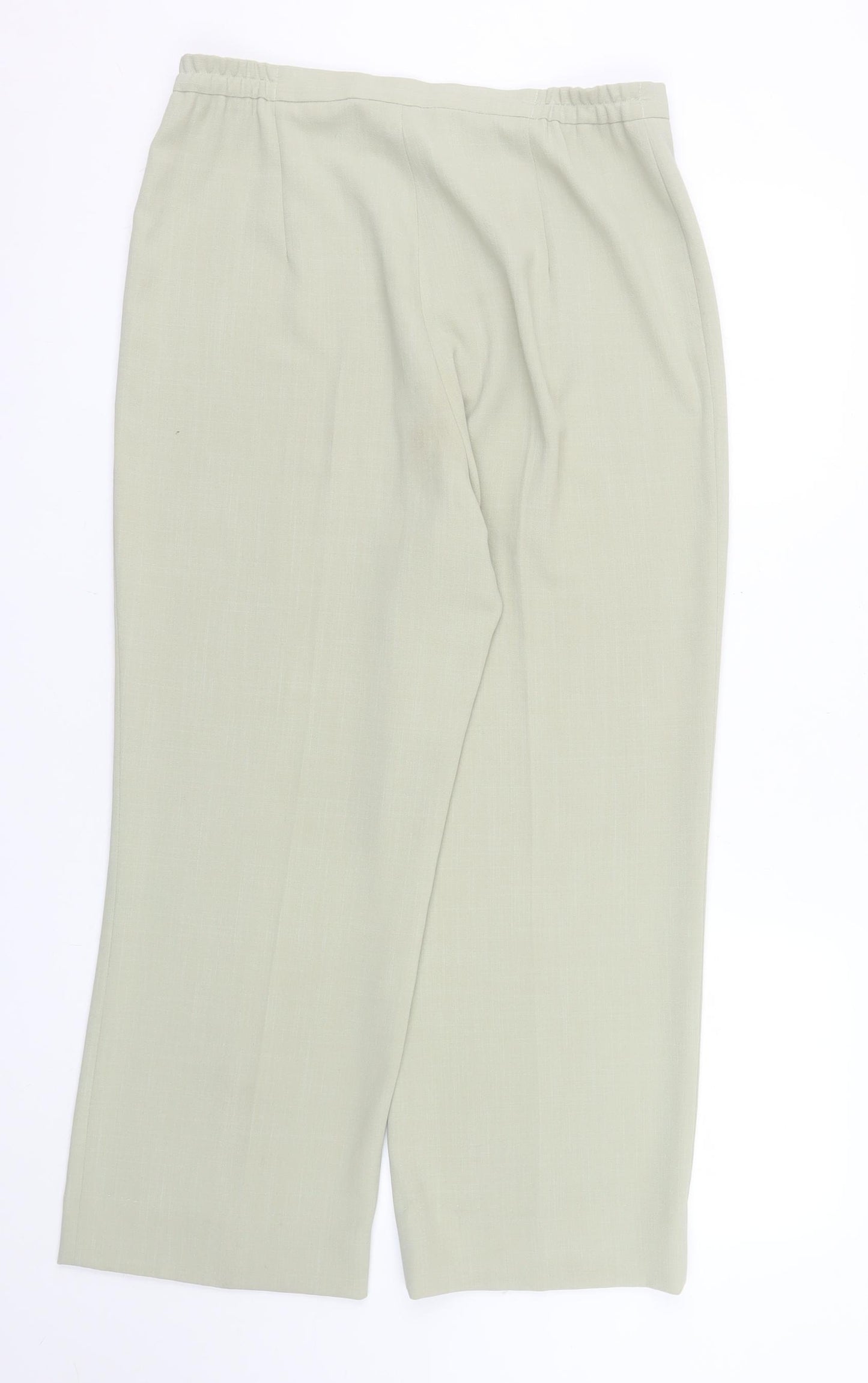 GOLD by Michael H Women’s Beige Size 14 Pleated High Rise Straight Trousers