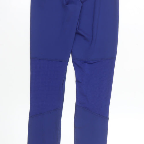Puma Womens Blue XS Colourblock Running Gym Leggings