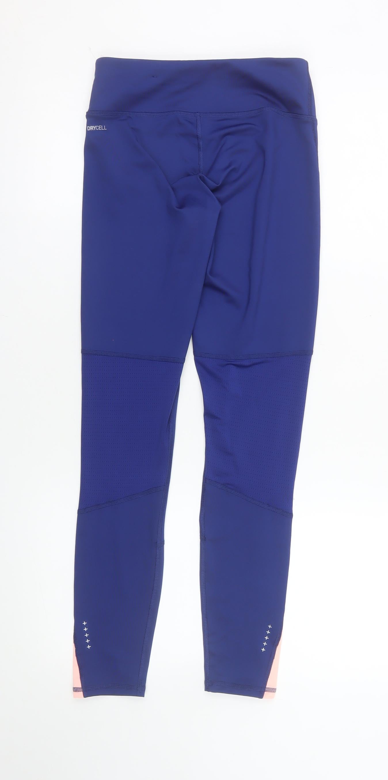 Puma Womens Blue XS Colourblock Running Gym Leggings