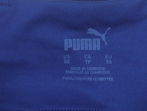 Puma Womens Blue XS Colourblock Running Gym Leggings