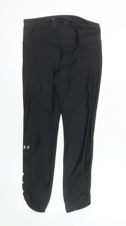 Under Armour Womens Black HeatGear Compression Capri Leggings M
