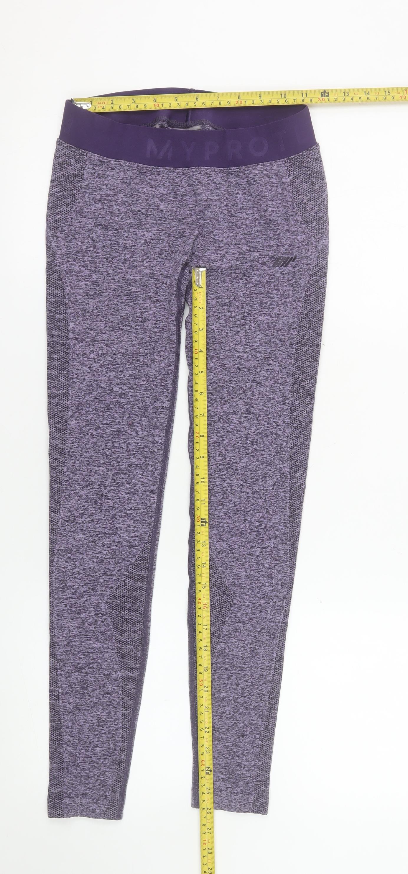 Myprotein Women's Purple Seamless Stretch Leggings Size S Activewear