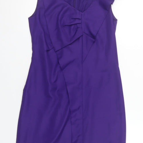 Vila Women’s Purple Sleeveless Knee Length Sheath Dress S
