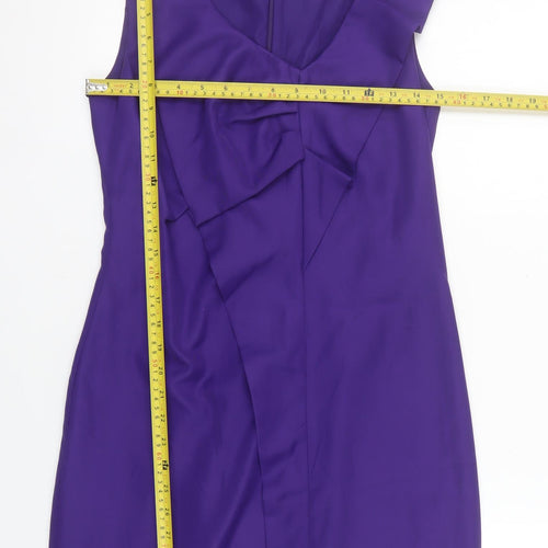 Vila Women’s Purple Sleeveless Knee Length Sheath Dress S