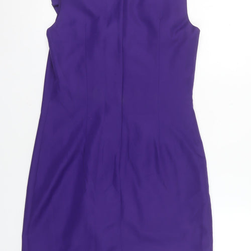 Vila Women’s Purple Sleeveless Knee Length Sheath Dress S
