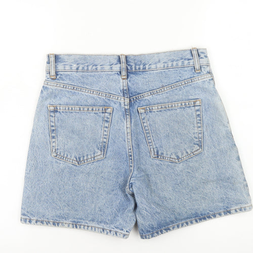 MNG Women's Blue Denim High Rise Mom Shorts Size 6