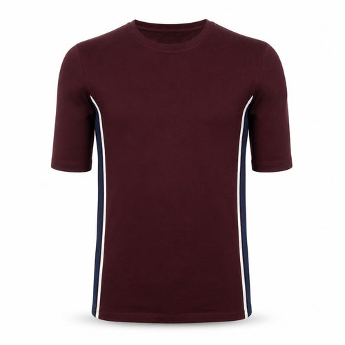 HITE PARK Unisex Adults Brown XS Slim Fit Crew Neck T-Shirt