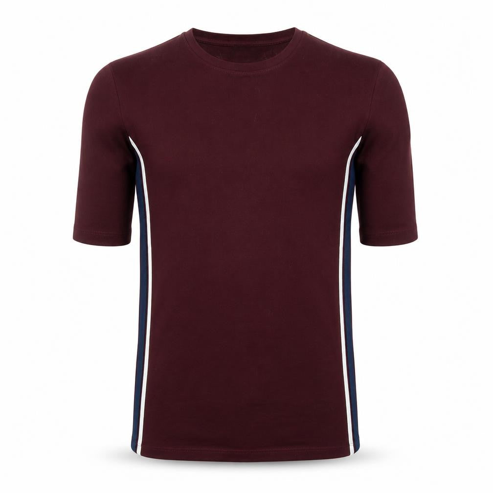 HITE PARK Unisex Adults Brown XS Slim Fit Crew Neck T-Shirt