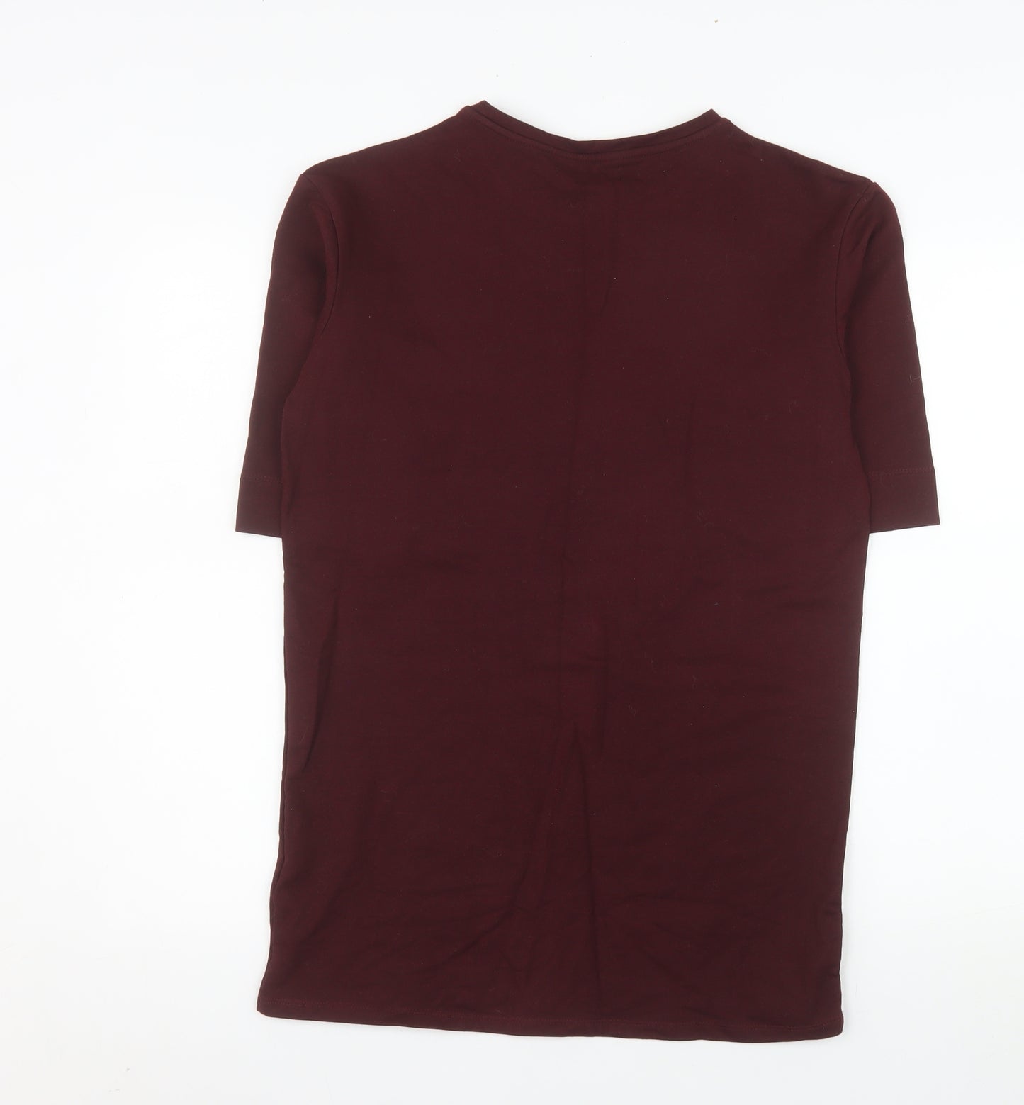 HITE PARK Unisex Adults Brown XS Slim Fit Crew Neck T-Shirt