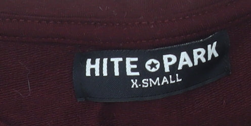HITE PARK Unisex Adults Brown XS Slim Fit Crew Neck T-Shirt
