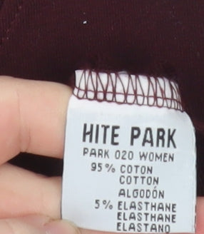 HITE PARK Unisex Adults Brown XS Slim Fit Crew Neck T-Shirt