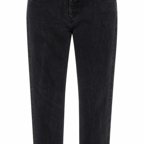 COS Women Black Mid Rise Tapered Jeans Size 33/32 Regular Fit
