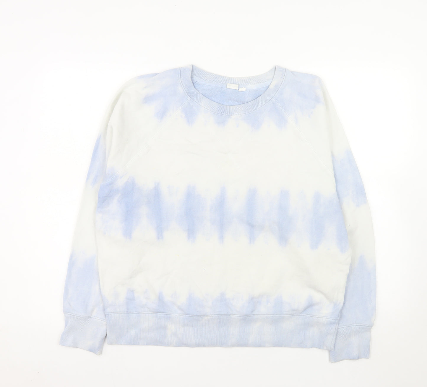 GAP Women Blue Tie-Dye Pullover Sweatshirt Size M