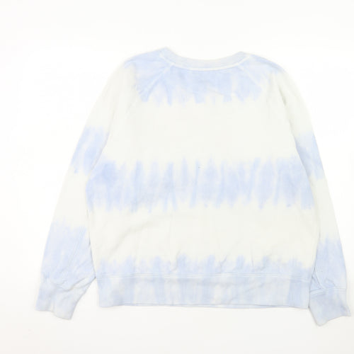 GAP Women Blue Tie-Dye Pullover Sweatshirt Size M