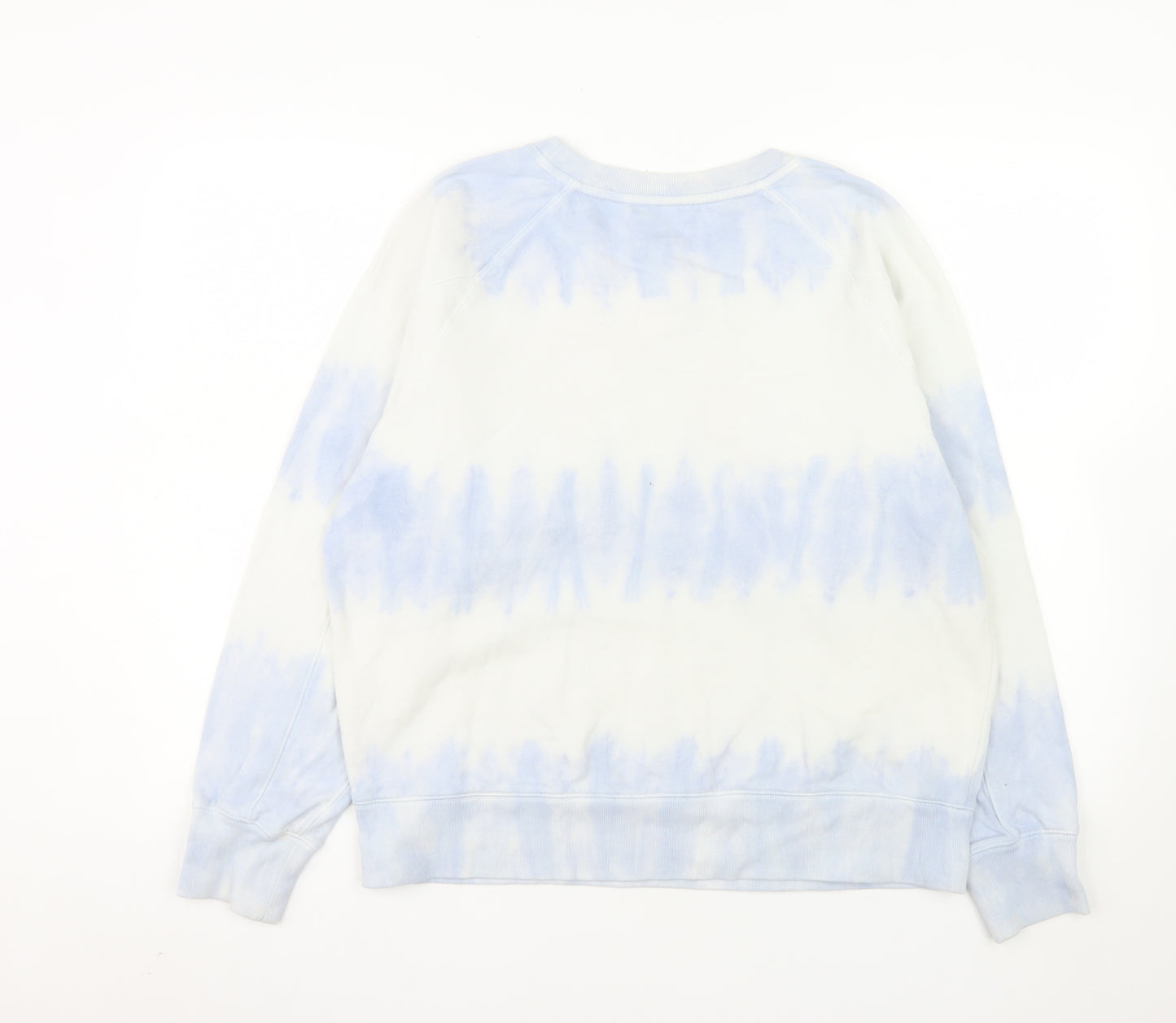 GAP Women Blue Tie-Dye Pullover Sweatshirt Size M