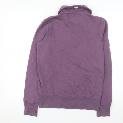 Roots Womens Purple 1/4 Zip Pullover Sweatshirt XS