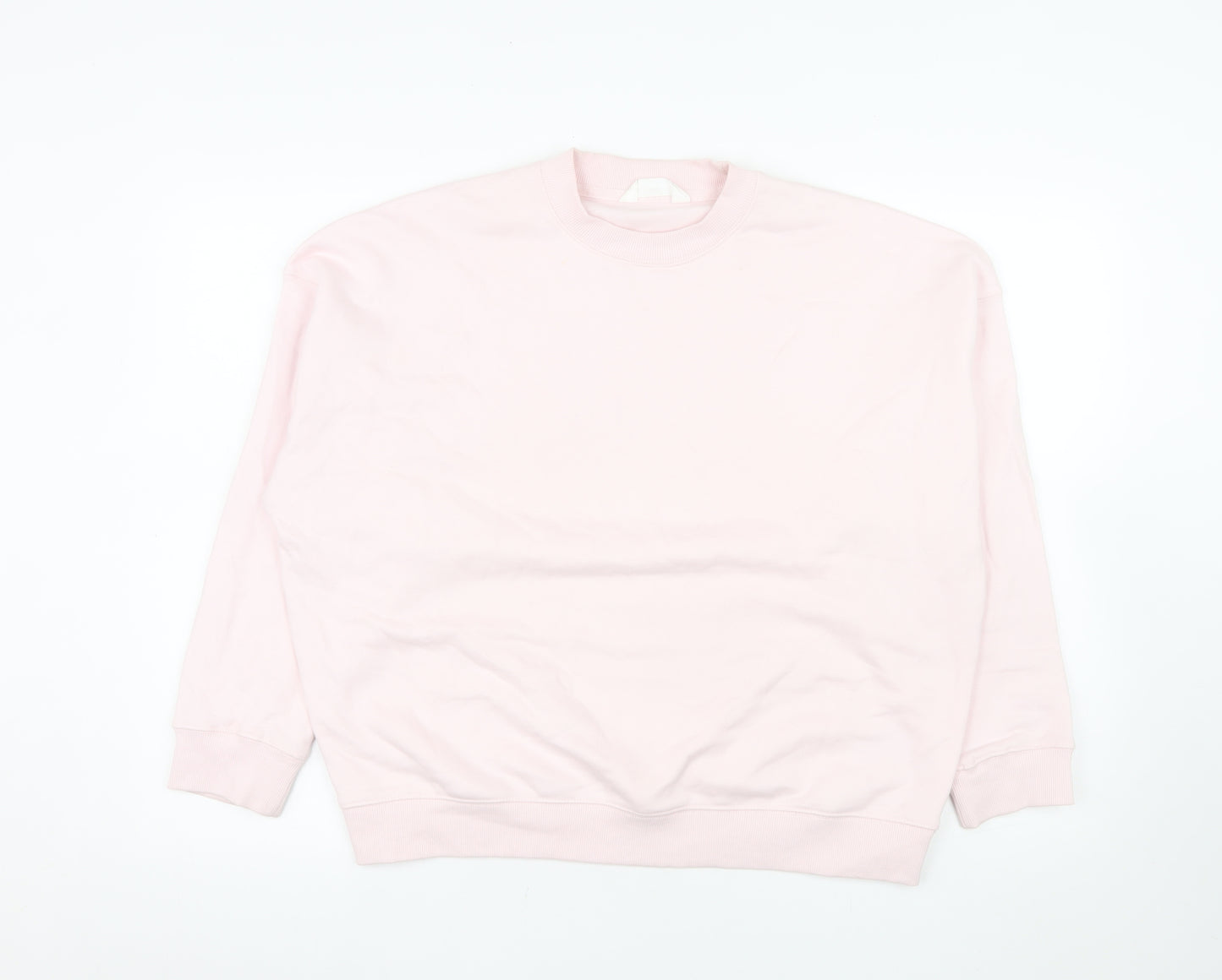 Marks and Spencer Women Pink Crew Neck Pullover Sweatshirt Medium