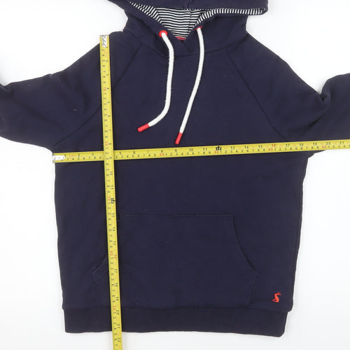 Joules Women's Navy Hoodie UK 6 Pullover Cotton Blend Lined