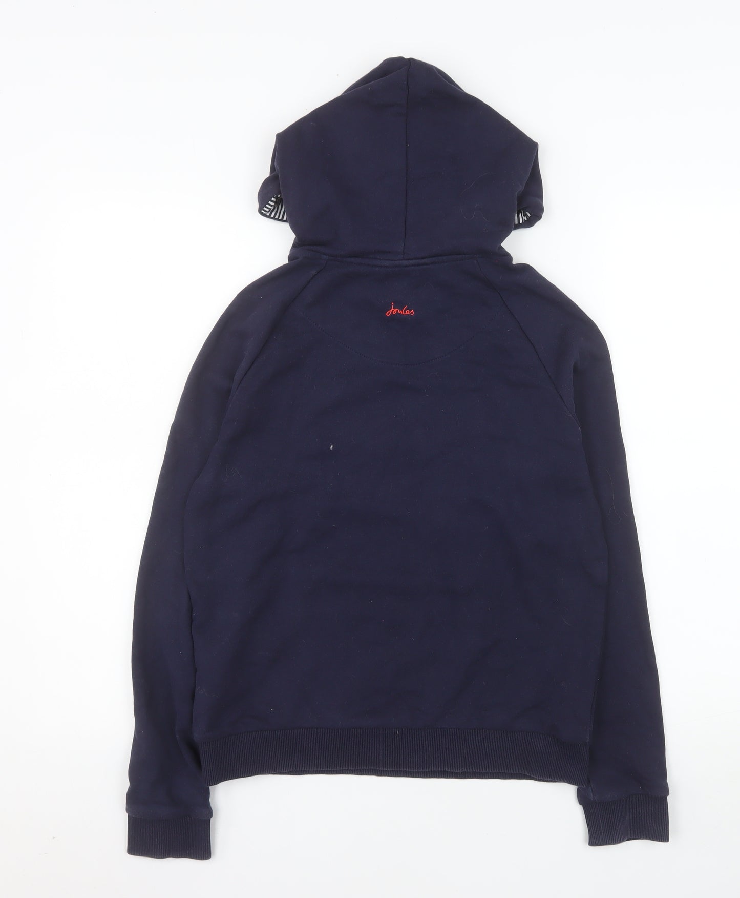 Joules Women's Navy Hoodie UK 6 Pullover Cotton Blend Lined