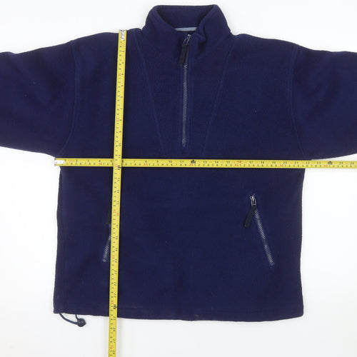 Antartex Men's Blue Fleece 1/4 Zip Pullover Sweatshirt Size S