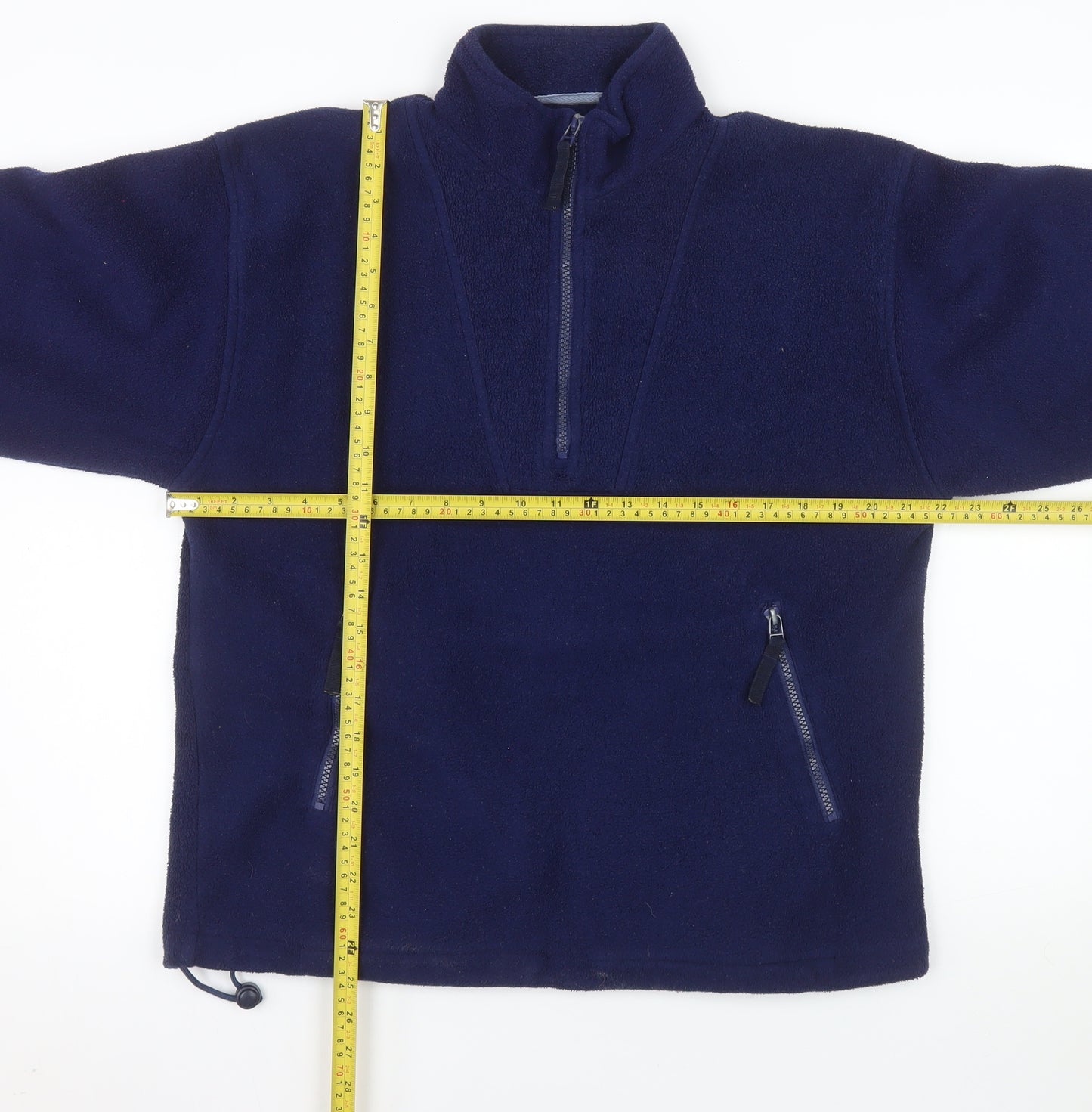 Antartex Men's Blue Fleece 1/4 Zip Pullover Sweatshirt Size S