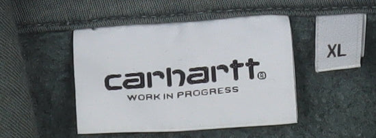 Carhartt WIP Men's Green XL Pullover Hoodie Cotton Blend