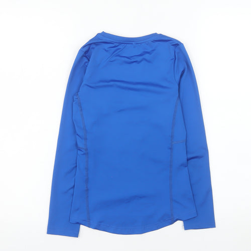 Castore Boys Blue Long Sleeve Athletic Top Size M Moisture Wicking