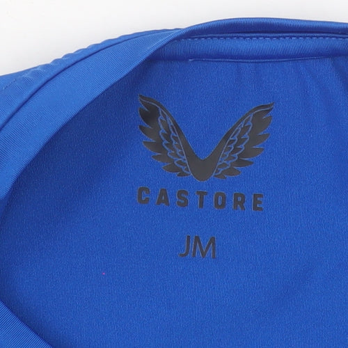 Castore Boys Blue Long Sleeve Athletic Top Size M Moisture Wicking