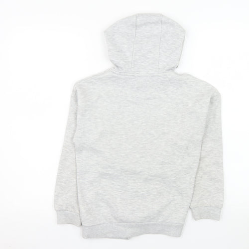 Primark Boys Grey Bart Simpson Hoodie 9-10 Years Pullover Fleece