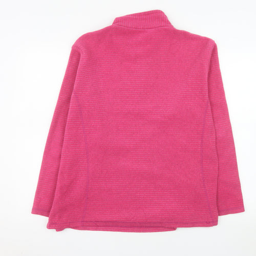 Regatta Womens Pink 1/2 Zip Pullover Fleece Sweatshirt UK 18