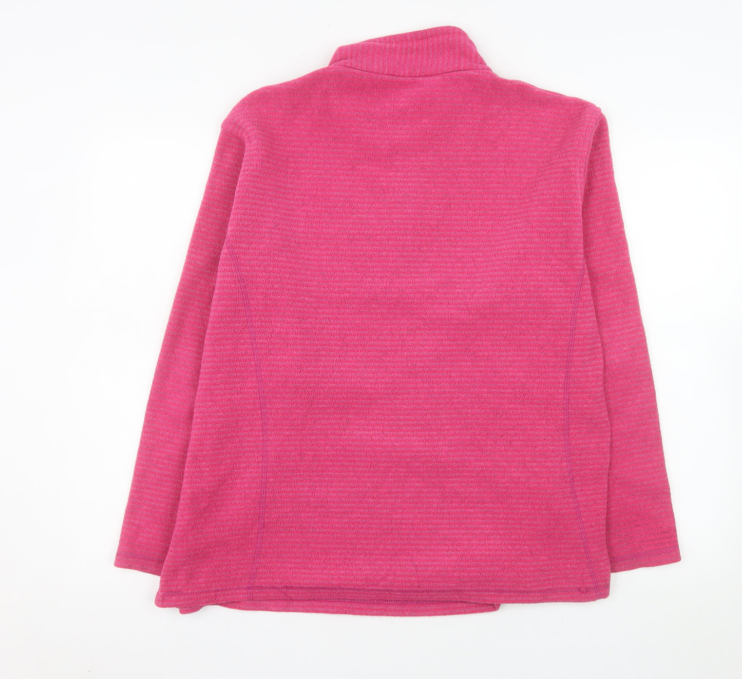 Regatta Womens Pink 1/2 Zip Pullover Fleece Sweatshirt UK 18