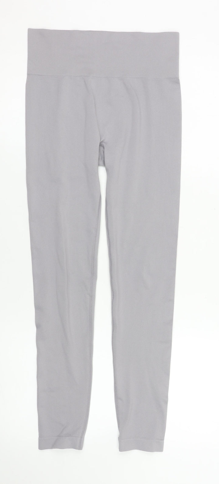 Primark Women Grey Seamless Workout Leggings Size S Slim Fit Activewear