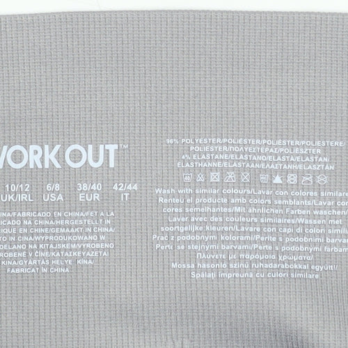 Primark Women Grey Seamless Workout Leggings Size S Slim Fit Activewear