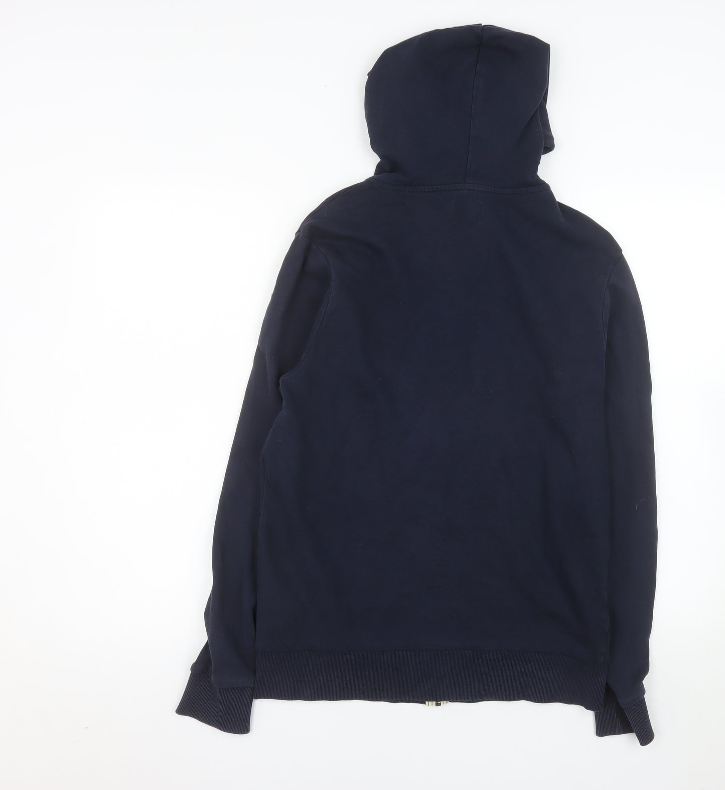 Jack & Jones Unisex Blue S Full Zip Hooded Cotton Jacket