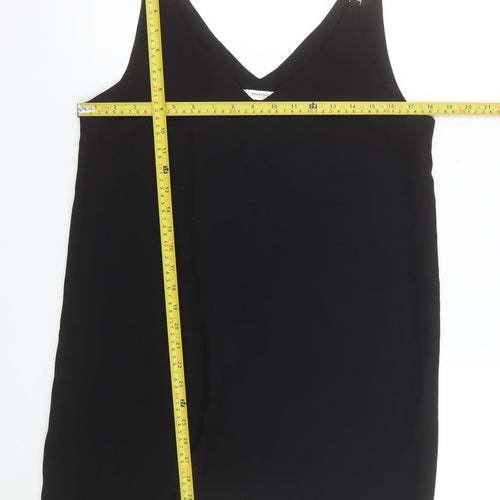 Mango Women’s Black V-Neck Camisole Tank Top Size 8