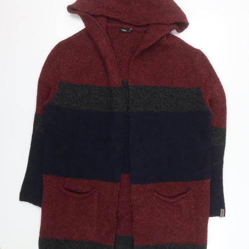 Féria Women's Multicoloured Hooded Chunky-Knit Cardigan S