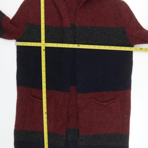 Féria Women's Multicoloured Hooded Chunky-Knit Cardigan S