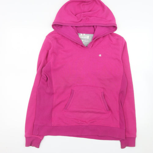 Champion Women's Pink Pullover Hoodie Size L Cotton Blend
