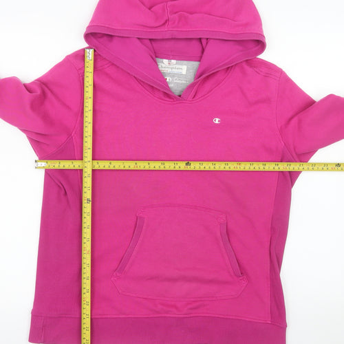 Champion Women's Pink Pullover Hoodie Size L Cotton Blend