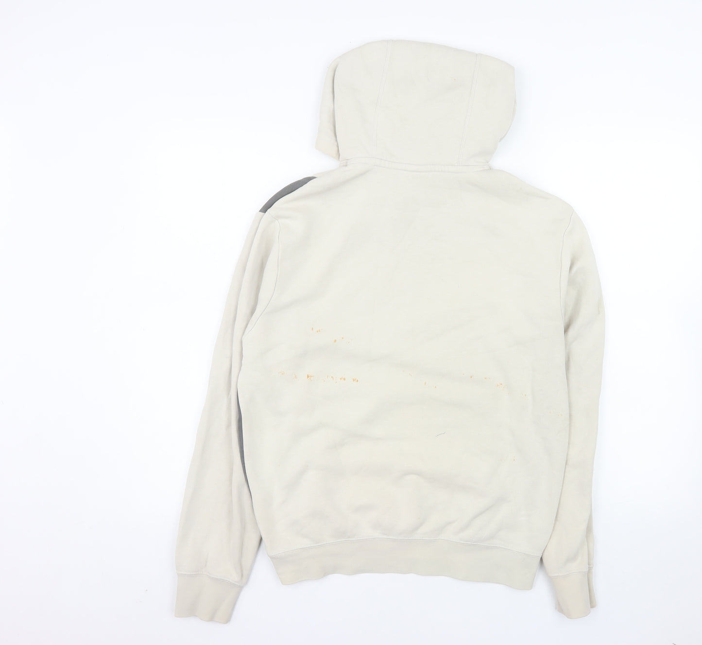 Nike Women Beige & Grey Pullover Hoodie XS Air Logo Cotton Blend