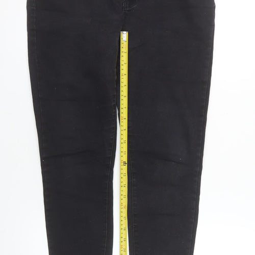 Denim Co Women’s Black Skinny Jeans Size 16 Mid Rise Stretch Denim